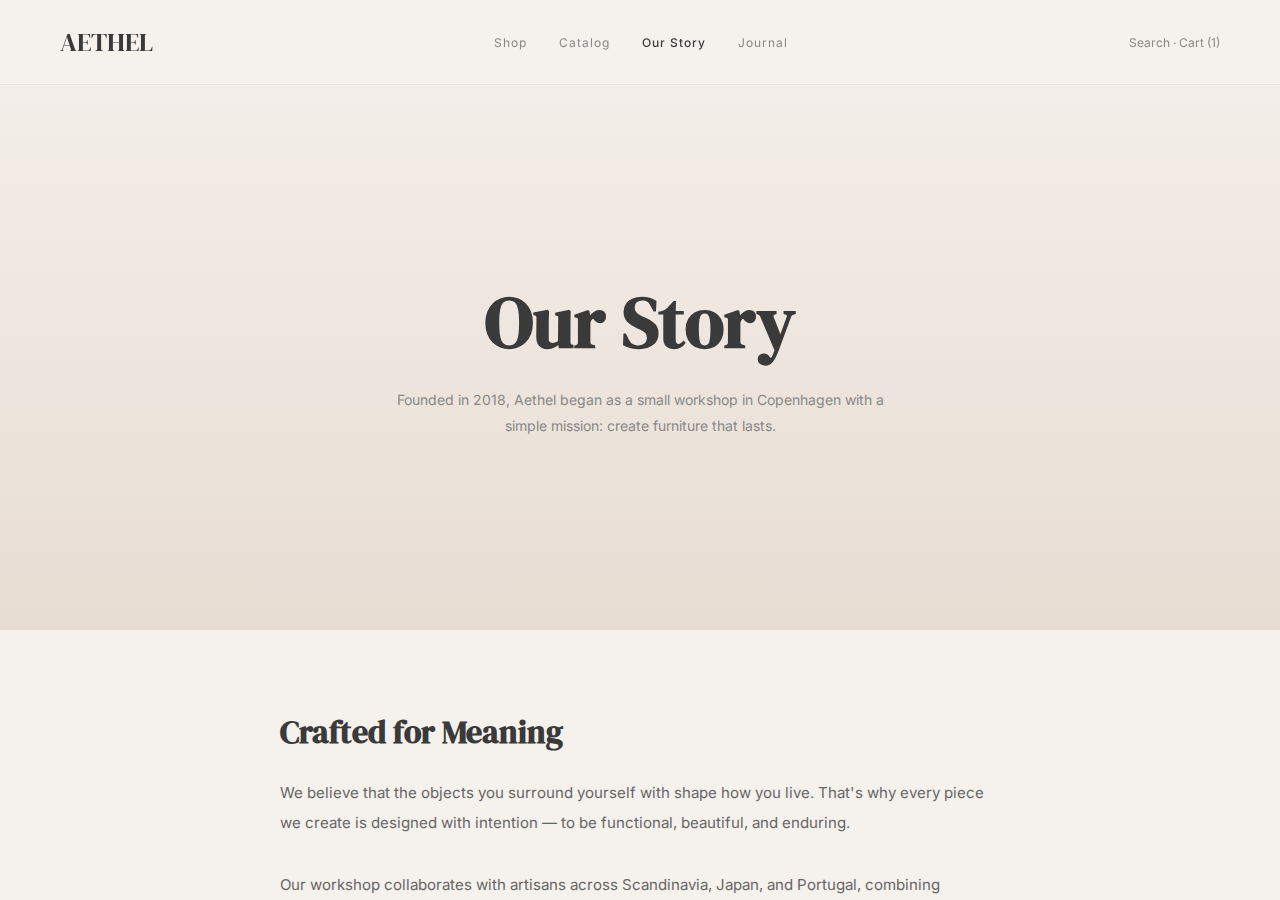 Aethel Homeware — Our Story